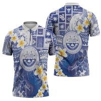 Federated States Of Micronesia Christmas Zipper Polo Shirt Retro Style Bright Version LT05 - Polynesian Pride