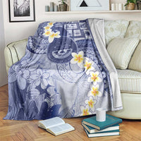 Federated States Of Micronesia Christmas Blanket Retro Style Dark Version - Polynesian Pride