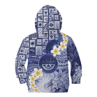 Federated States Of Micronesia Christmas Kid Hoodie Retro Style Dark Version - Polynesian Pride