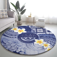 Federated States Of Micronesia Christmas Round Carpet Retro Style Dark Version - Polynesian Pride