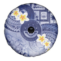 Federated States Of Micronesia Christmas Spare Tire Cover Retro Style Dark Version - Polynesian Pride