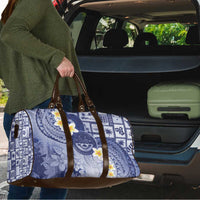 Federated States Of Micronesia Christmas Travel Bag Retro Style Dark Version - Polynesian Pride
