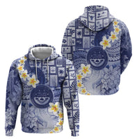 Federated States Of Micronesia Christmas Zip Hoodie Retro Style Dark Version - Polynesian Pride