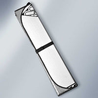 Personalised Melanesian Brotherhood Auto Sun Shade With Tribal Pattern - Polynesian Pride