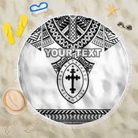 Personalised Melanesian Brotherhood Beach Blanket With Tribal Pattern - Polynesian Pride
