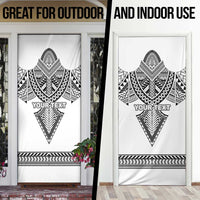 Personalised Melanesian Brotherhood Door Cover With Tribal Pattern - Polynesian Pride