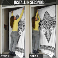 Personalised Melanesian Brotherhood Door Cover With Tribal Pattern - Polynesian Pride
