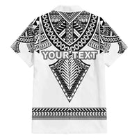 Personalised Melanesian Brotherhood Family Matching Long Sleeve Bodycon Dress and Hawaiian Shirt With Tribal Pattern - Polynesian Pride