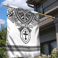 Personalised Melanesian Brotherhood Garden Flag With Tribal Pattern - Polynesian Pride