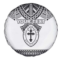 Personalised Melanesian Brotherhood Spare Tire Cover With Tribal Pattern - Polynesian Pride