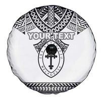 Personalised Melanesian Brotherhood Spare Tire Cover With Tribal Pattern - Polynesian Pride