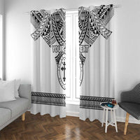Personalised Melanesian Brotherhood Window Curtain With Tribal Pattern - Polynesian Pride
