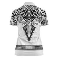 Personalised Melanesian Brotherhood Women Polo Shirt With Tribal Pattern LT05 - Polynesian Pride