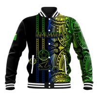 Custom Vanuatu Malampa Baseball Jacket Polynesian Tribal LT6 Unisex Black - Polynesian Pride