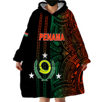 Custom Vanuatu Penama Wearable Blanket Hoodie Polynesian Tribal LT6 - Polynesian Pride
