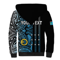 Custom Vanuatu Sanma Sherpa Hoodie Polynesian Tribal LT6 - Polynesian Pride