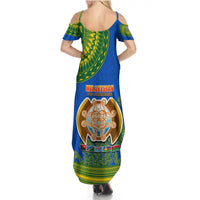 Solomon Islands Summer Maxi Dress Melanesian Festival 2023 LT6 - Polynesian Pride
