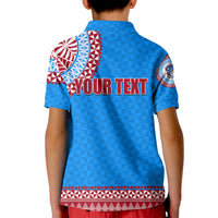 Tonga School Api Fo'ou College Kid Polo Shirt Tribal Pattern LT6 - Polynesian Pride
