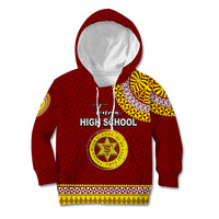 Tonga School Tonga High School Kid Hoodie Tribal Pattern LT6 Hoodie Maroon - Polynesian Pride