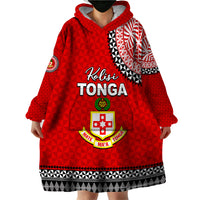 Tonga School Kolisi Tonga Wearable Blanket Hoodie Tribal Pattern LT6 - Polynesian Pride
