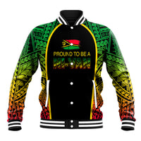 Custom Vanuatu Baseball Jacket Pround To Be A Ni-Van LT6 Unisex Black - Polynesian Pride