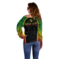 Custom Vanuatu Off Shoulder Sweater Pround To Be A Ni-Van LT6 - Polynesian Pride