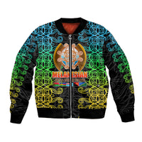 Melanesian Festival 2023 Bomber Jacket Tribal Patterns LT6 Unisex Black - Polynesian Pride