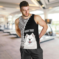Custom Samoyed Dog Men Tank Top With Polynesian Tribal Tattoo LT6 - Polynesian Pride