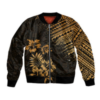 Hawaii Summer Bomber Jacket Mix Polynesian Gold LT6 Unisex Gold - Polynesian Pride