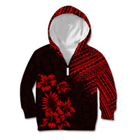 Hawaii Summer Kid Hoodie Mix Polynesian Black-Red LT6 - Polynesian Pride