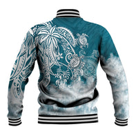 Polynesian Sea Turtle Baseball Jacket Tribal LT6 - Polynesian Pride