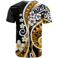 Plumeria Polynesian T Shirt Trending Gold LT6 - Polynesian Pride