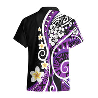 Plumeria Polynesian Hawaiian Shirt Trending Purple LT6 - Polynesian Pride