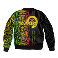 Custom Vanuatu Bomber Jacket Polynesian Tribal LT6 - Polynesian Pride