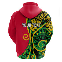 Custom Vanuatu Hoodie Polynesian Patterns LT6 - Polynesian Pride