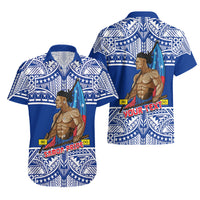 (Custom Personalised) Samoa Pride Hawaiian Shirt Tribal Patterns Blue LT6 - Polynesian Pride