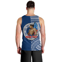 (Custom Personalised) Samoa Pride Men Tank Top Polynesian Patterns Blue LT6 - Polynesian Pride