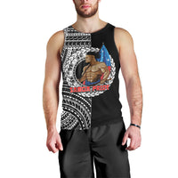 (Custom Personalised) Samoa Pride Men Tank Top Polynesian Patterns Black LT6 - Polynesian Pride