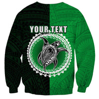 Custom Rarotonga Of Cook Islands Sweatshirt Mix Half Black LT6 - Polynesian Pride