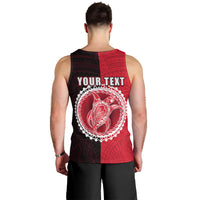 Custom Atiu Of Cook Islands Men Tank Top Mix Half Black LT6 - Polynesian Pride