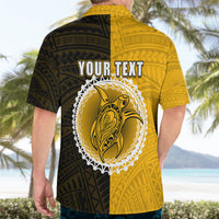 Custom Atutaki Of Cook Islands Hawaiian Shirt Mix Half Black LT6 - Polynesian Pride
