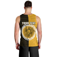 Custom Atutaki Of Cook Islands Men Tank Top Mix Half Black LT6 - Polynesian Pride