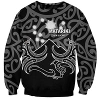 Matariki New Zealand Sweatshirt Maori New Year White LT6 Unisex White - Polynesian Pride