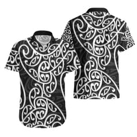 New Zealand Hawaiian Shirt Maori Pattern White LT6 - Polynesian Pride