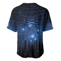 Matariki Te Tau Hou Māori Baseball Jersey New Zealand Starry Sky