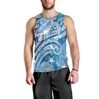 World Ocean Day Polynesian Pattern Men Tank Top Crystal Waves