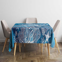 World Ocean Day Polynesian Pattern Tablecloth Crystal Waves