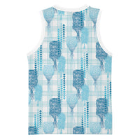 Aloha Hawaii Vintage Kahili Pa'a Lima Basketball Jersey Palaka Print Oceanic Turquoise