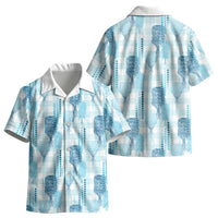 Aloha Hawaii Vintage Kahili Pa'a Lima Kid Hawaiian Shirt Palaka Print Oceanic Turquoise LT7 - Polynesian Pride
