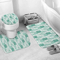 Aloha Hawaii Vintage Kahili Pa'a Lima Bathroom Set Palaka Print Mossy Teal